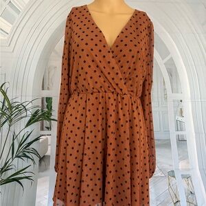 Polka Dot Wrap Dress